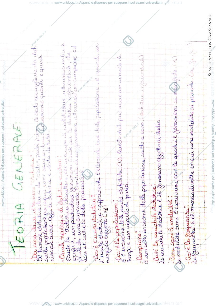 Anteprima pagina 1 — Statistica: Analisi univariabile e box plot