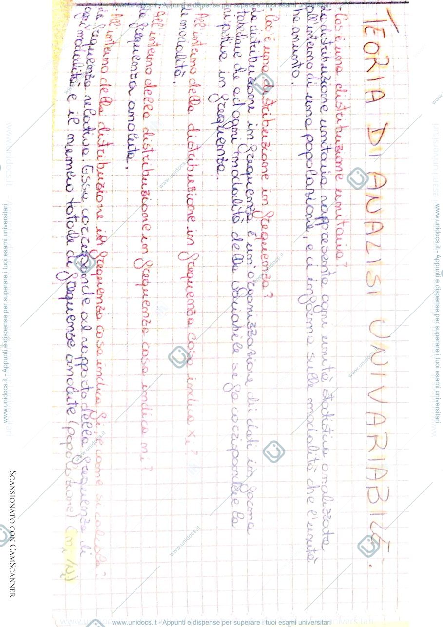 Anteprima pagina 3 — Statistica: Analisi univariabile e box plot