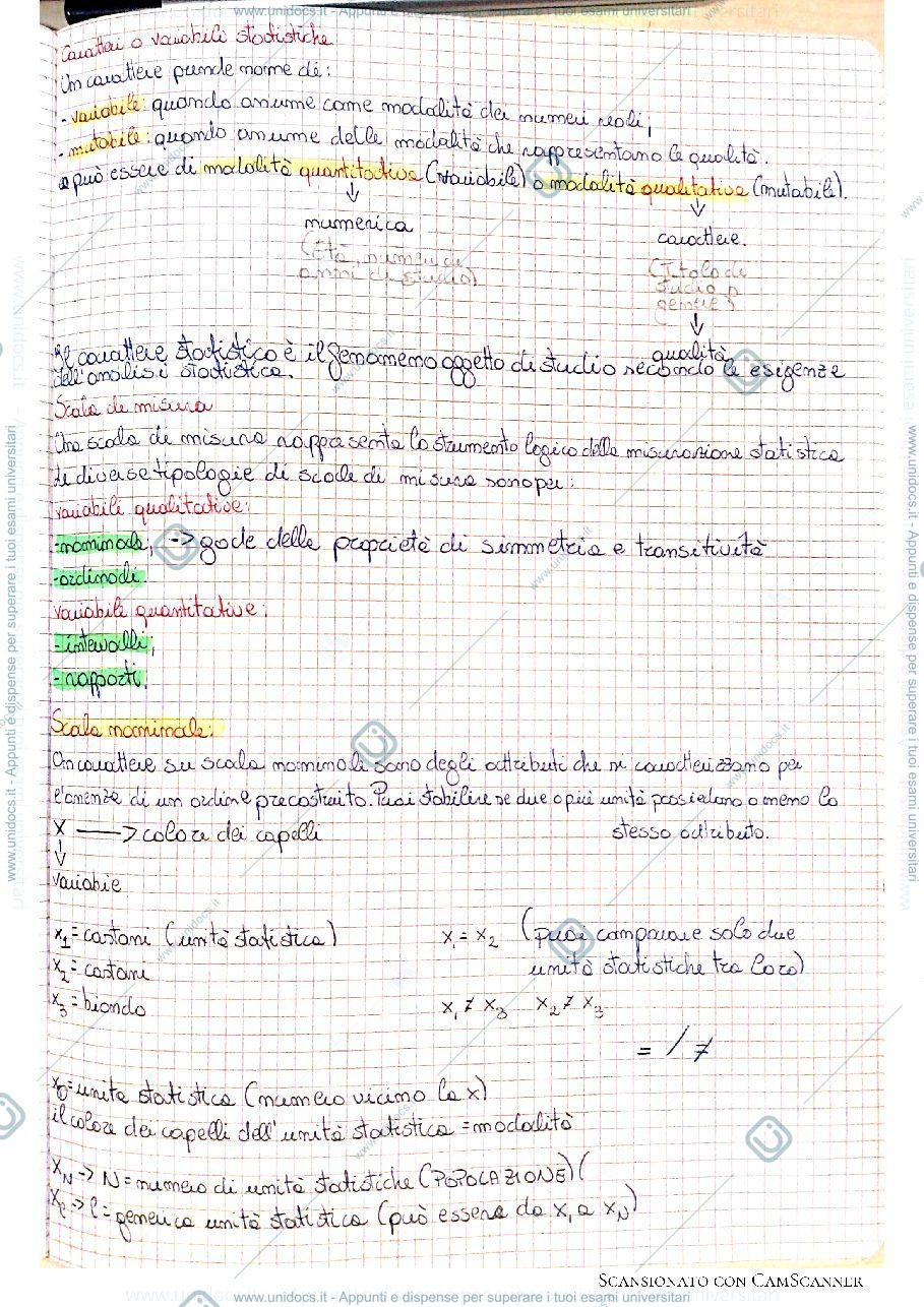 Anteprima pagina 2 — 1. Statistica-metodi quantitativi