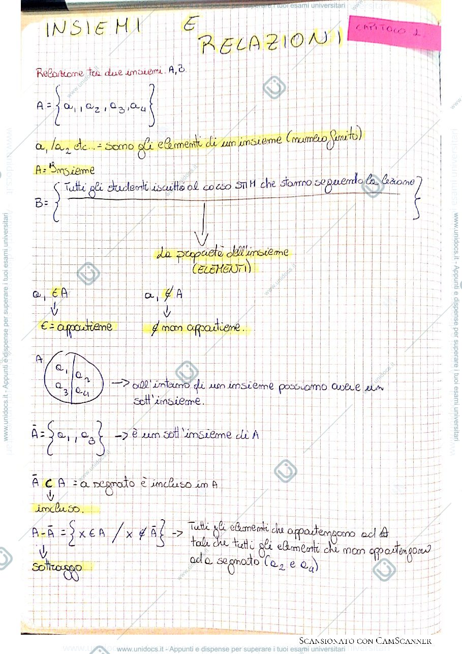 Anteprima pagina 1 — 1. Matematica-medoti quantitativi