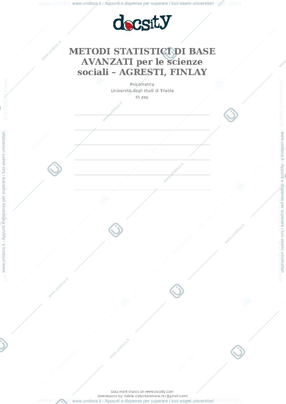 Anteprima pagina 1 — Analisi dei dati libro
