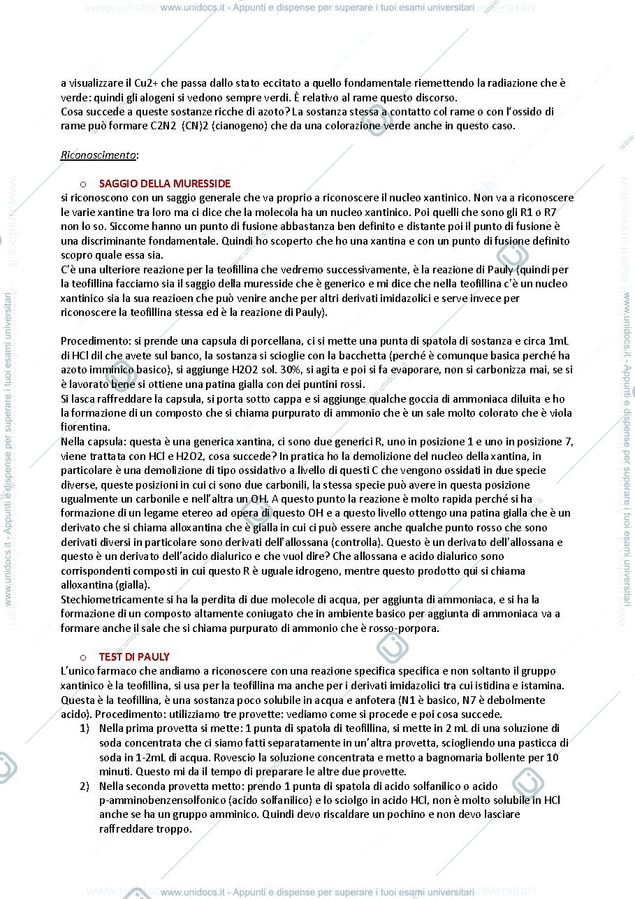 Anteprima pagina 2 — Reazioni di riconoscimento 