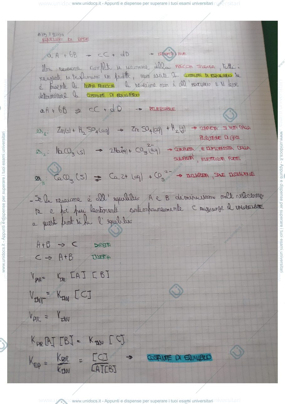 Anteprima pagina 1 — equilibri di base 