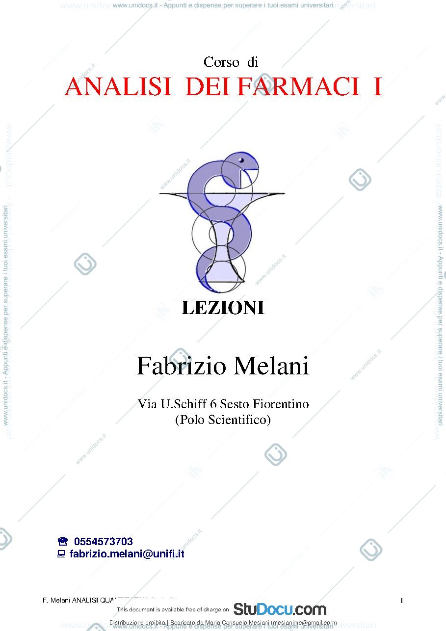 Anteprima pagina 2 — dispensa analisi quantitativa dei medicinali
