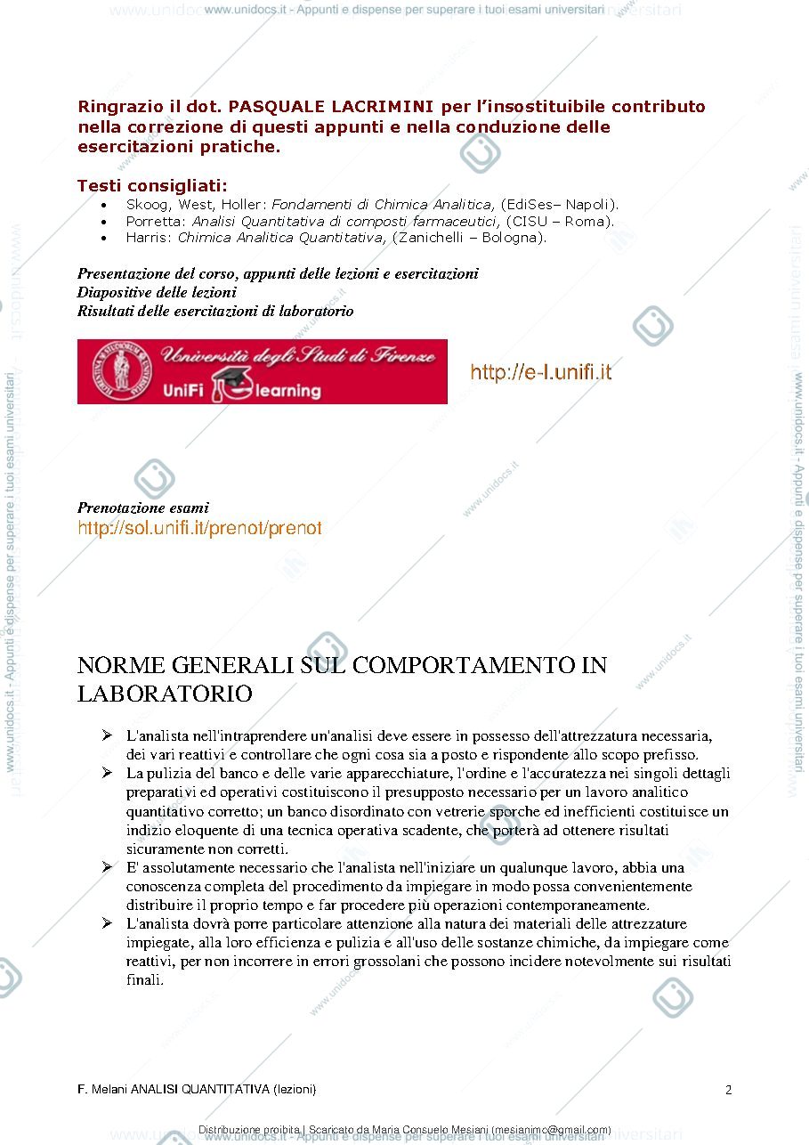 Anteprima pagina 3 — dispensa analisi quantitativa dei medicinali