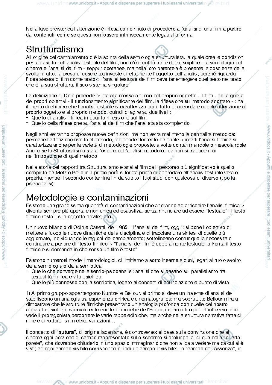 Anteprima pagina 2 — Metodologie di analisi del film di Bertetto