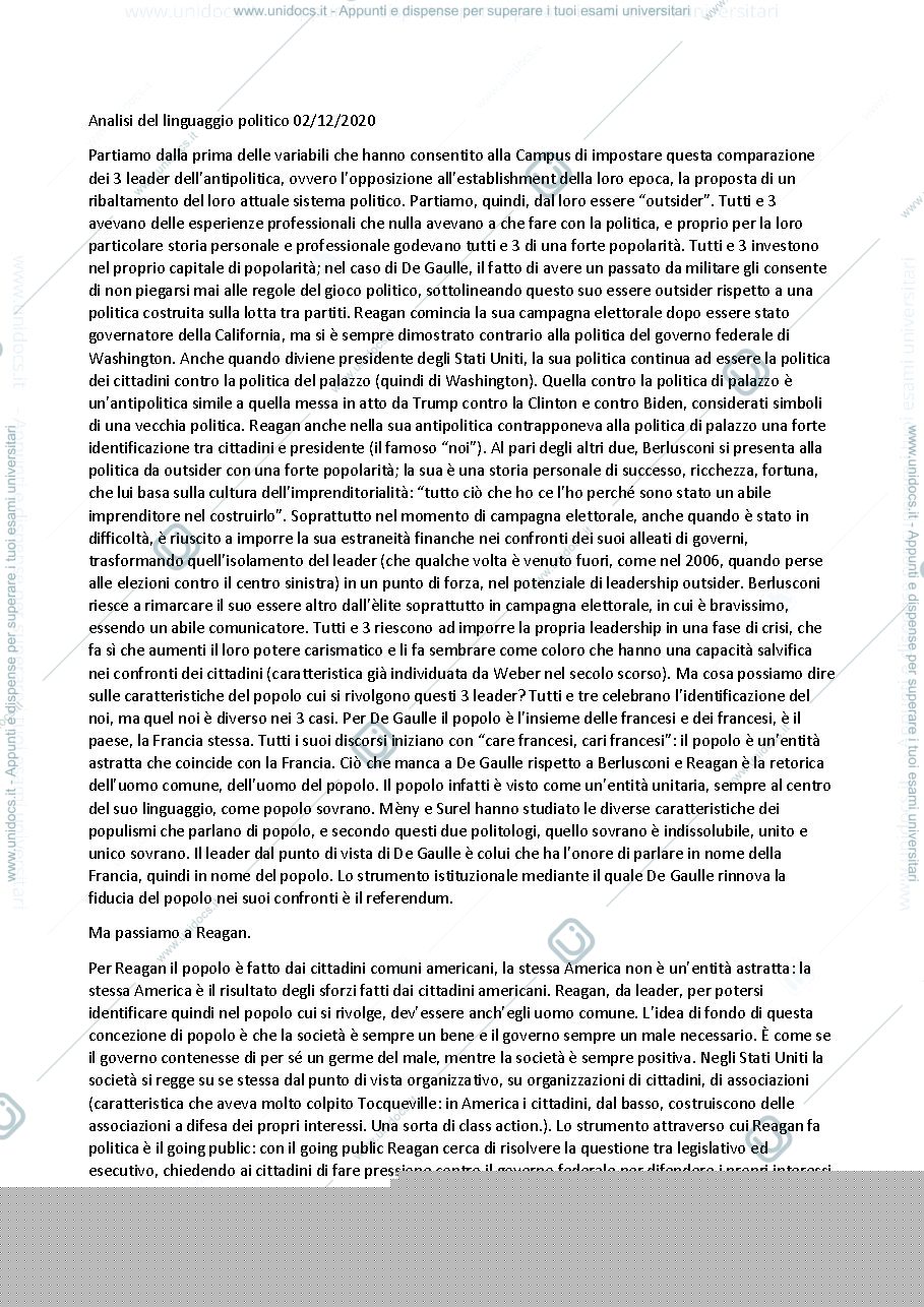 Anteprima pagina 1 — Appunti Antipolitica al governo