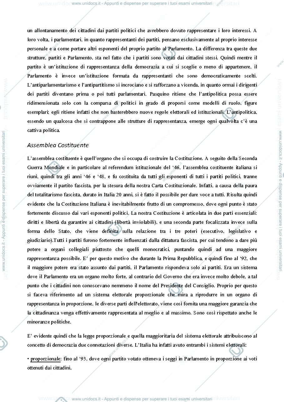 Anteprima pagina 2 — le parole della politica