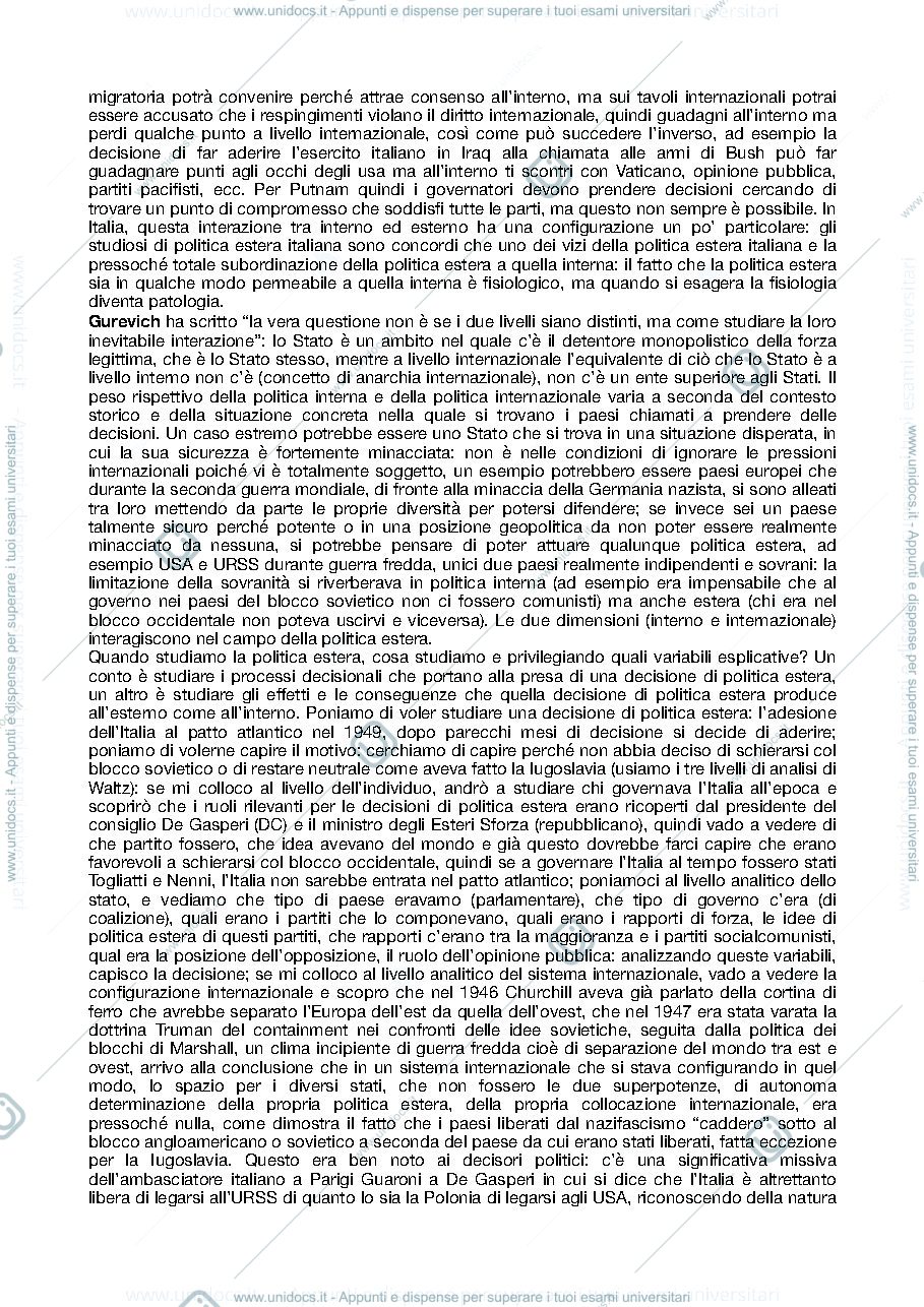 Anteprima pagina 2 — Analisi della politica estera 