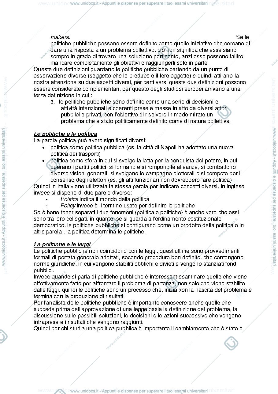 Anteprima pagina 2 — Analisi delle politiche pubbliche 