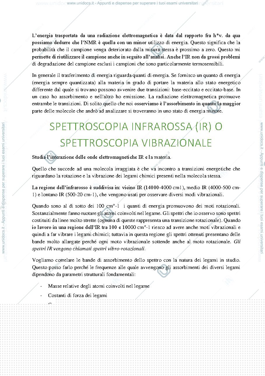 Anteprima pagina 2 — IR analisi di biomolecole