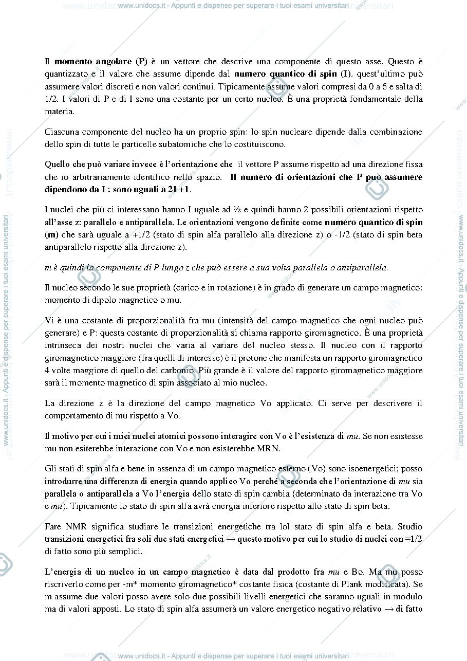 Anteprima pagina 2 — NMR Analisi di biomolecole