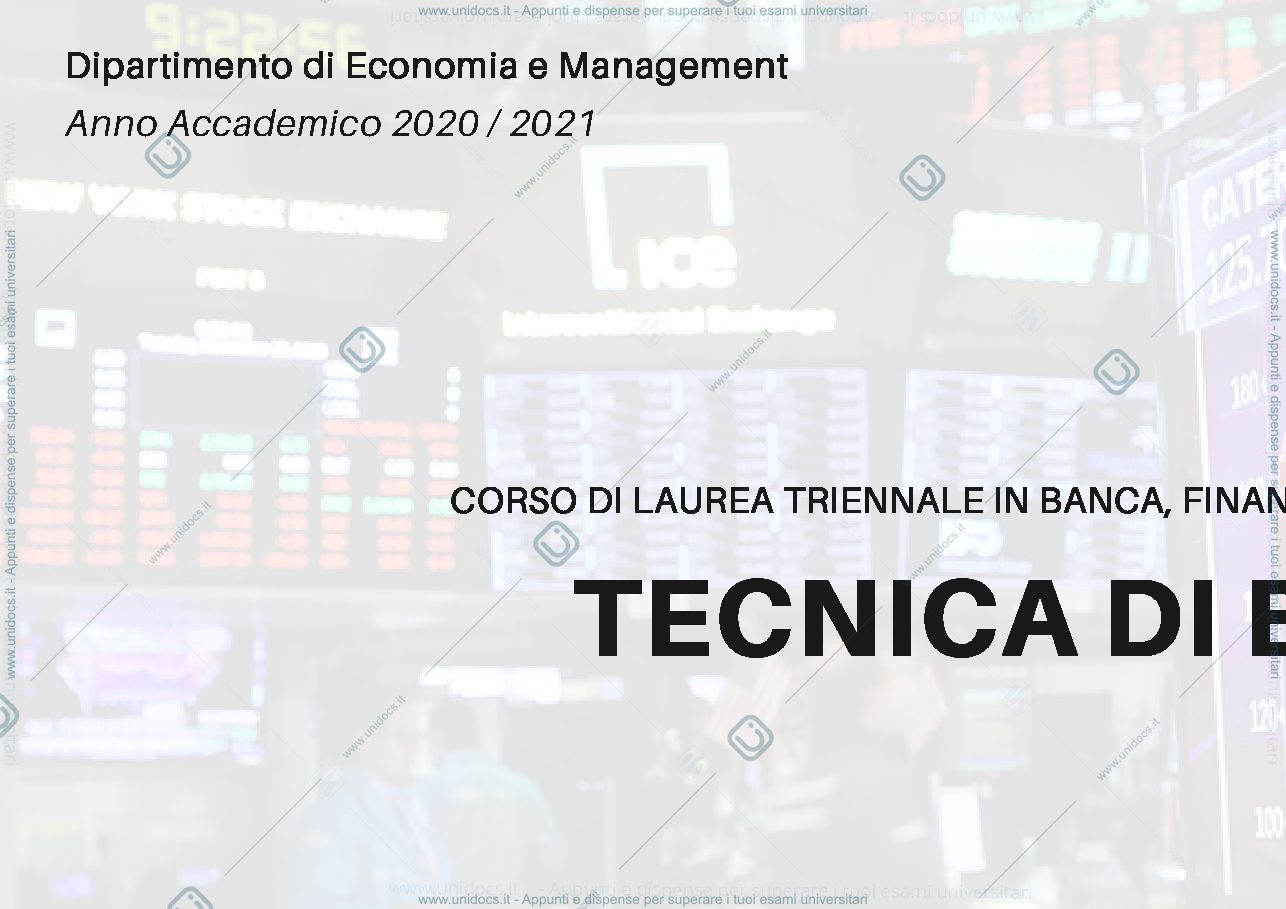 Anteprima pagina 1 — lezione di borsa