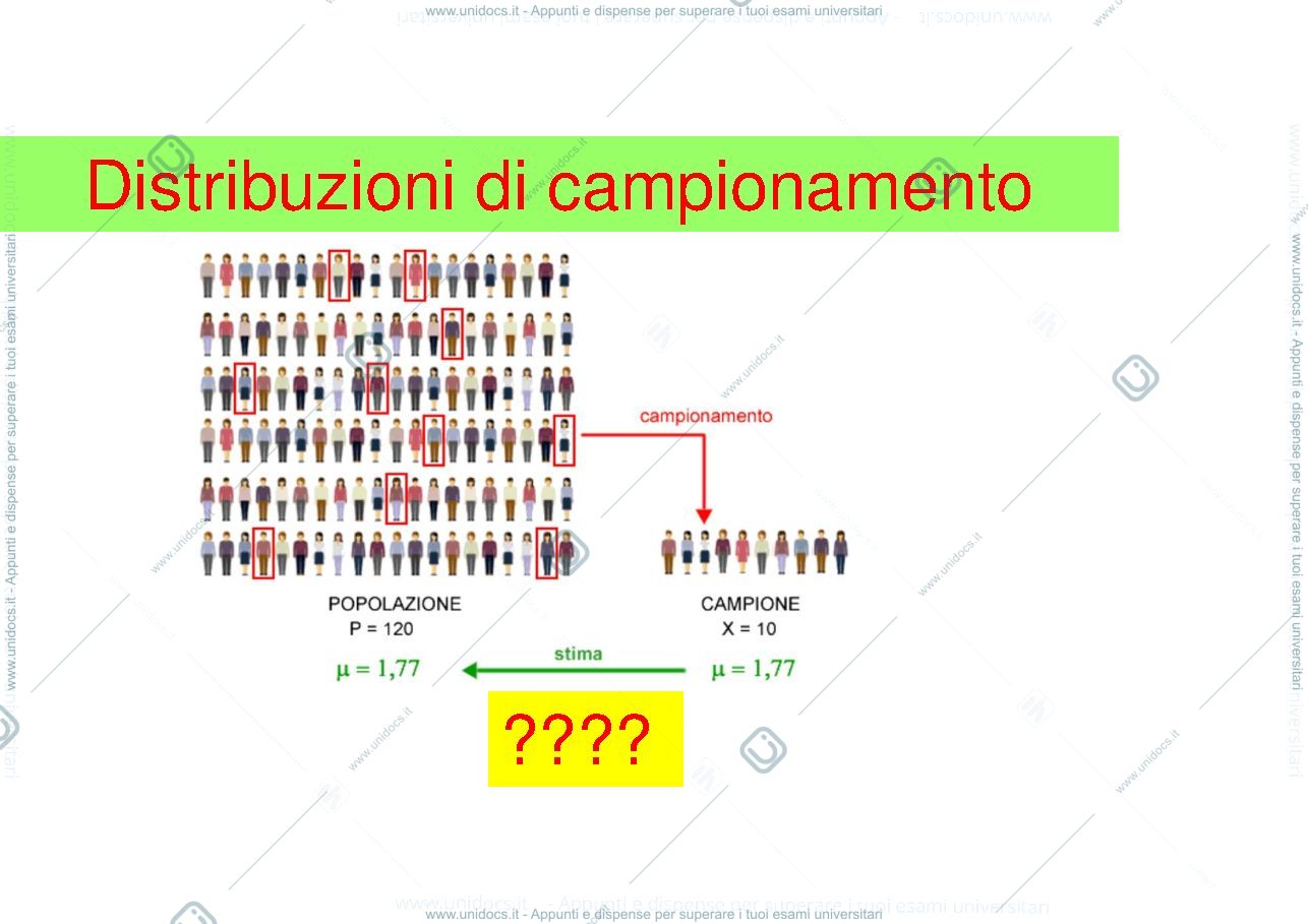 Anteprima pagina 1 — distribuzione di campionamento 