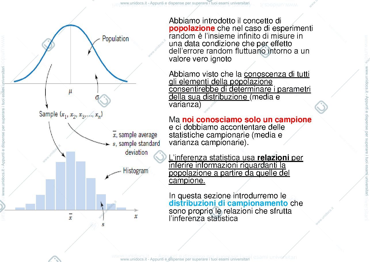 Anteprima pagina 2 — distribuzione di campionamento 
