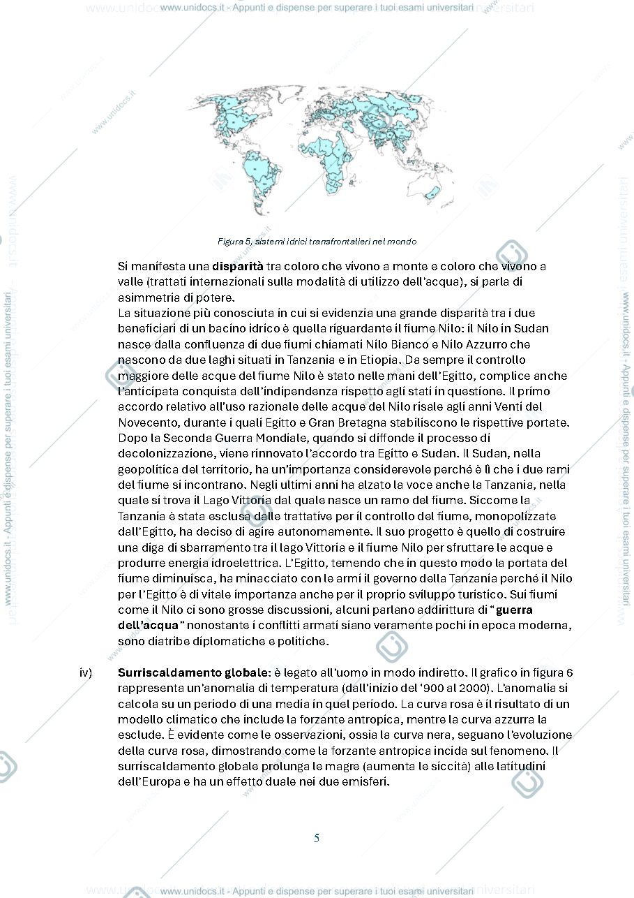 Anteprima pagina 5 — Analisi e gestione delle risorse naturali - dispensa