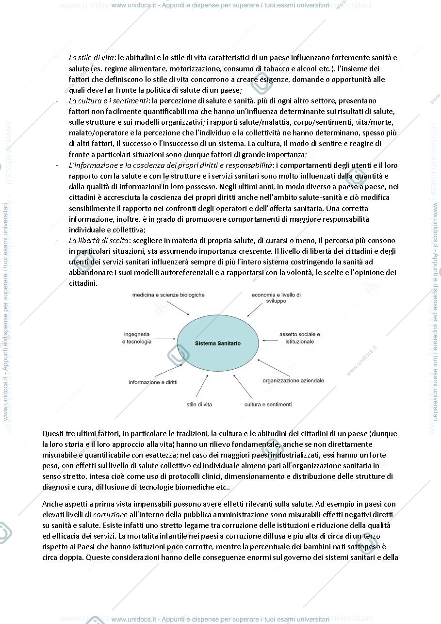 Anteprima pagina 2 — Appunti Analisi e organizzazione dei sistemi sanitari