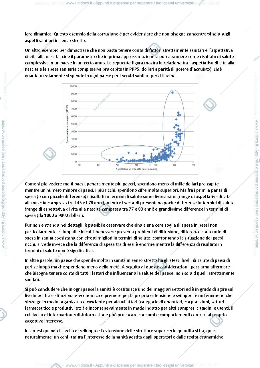 Anteprima pagina 3 — Appunti Analisi e organizzazione dei sistemi sanitari