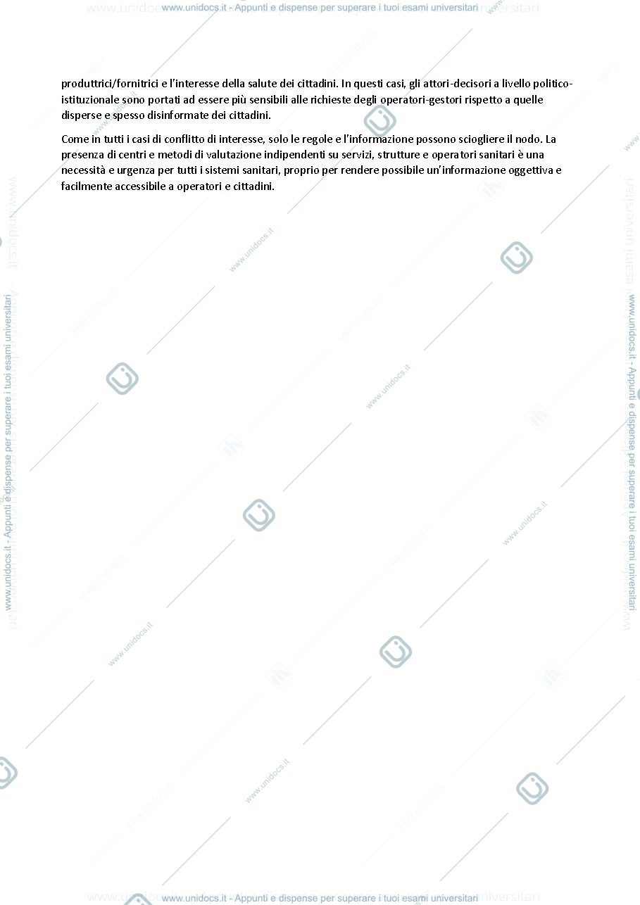 Anteprima pagina 4 — Appunti Analisi e organizzazione dei sistemi sanitari