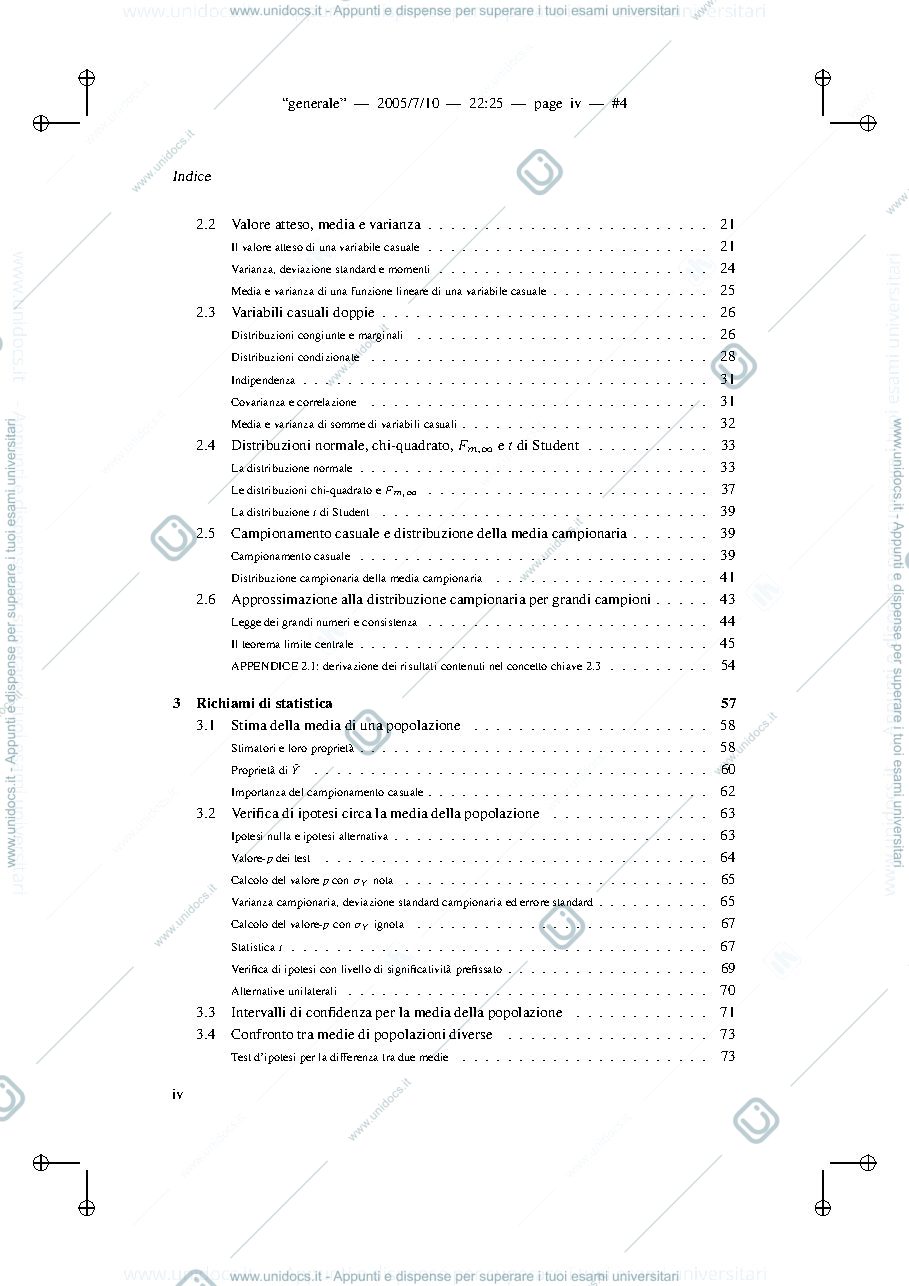 Anteprima pagina 4 — libro di econometria