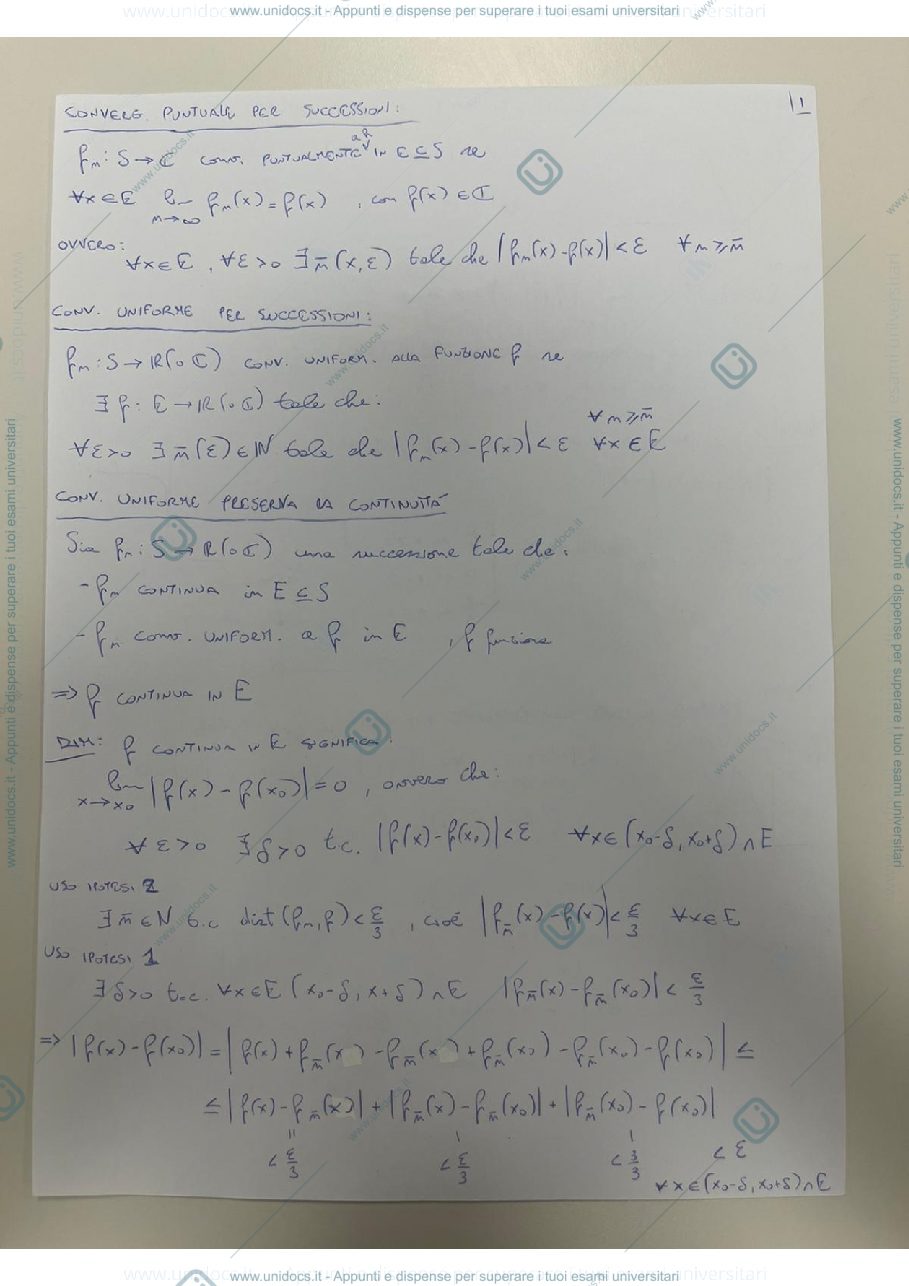 Anteprima pagina 1 — Appunti Orale Analisi 3