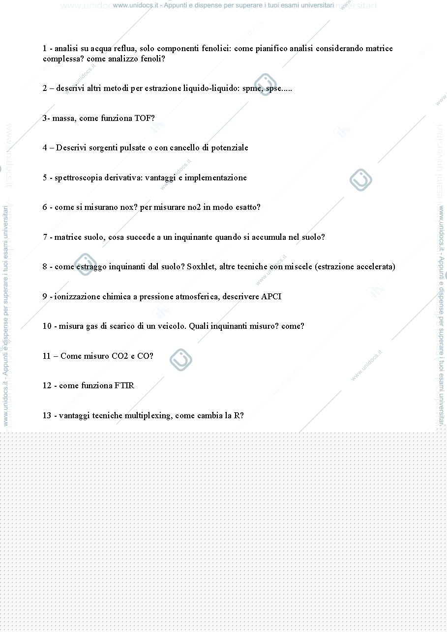 Anteprima pagina 1 — Domande Analisi Inquinanti