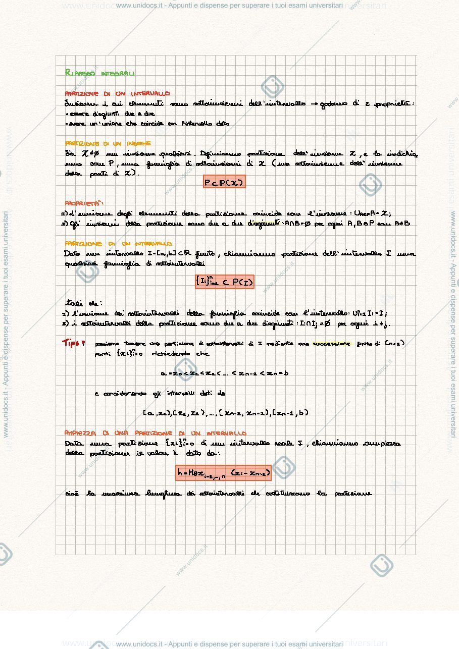 Anteprima pagina 1 — Integrali