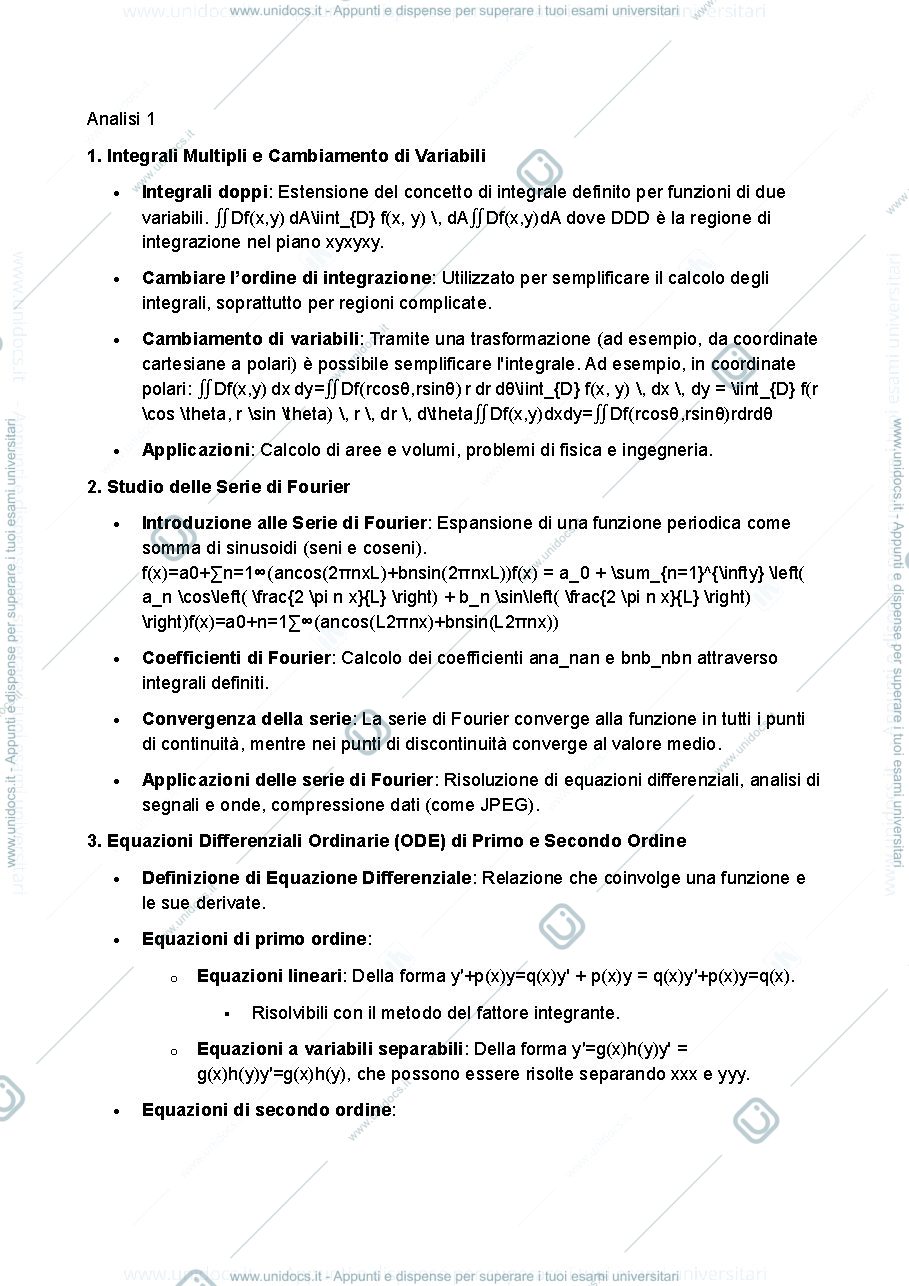 Anteprima pagina 1 — analisi 1 terza lezione 