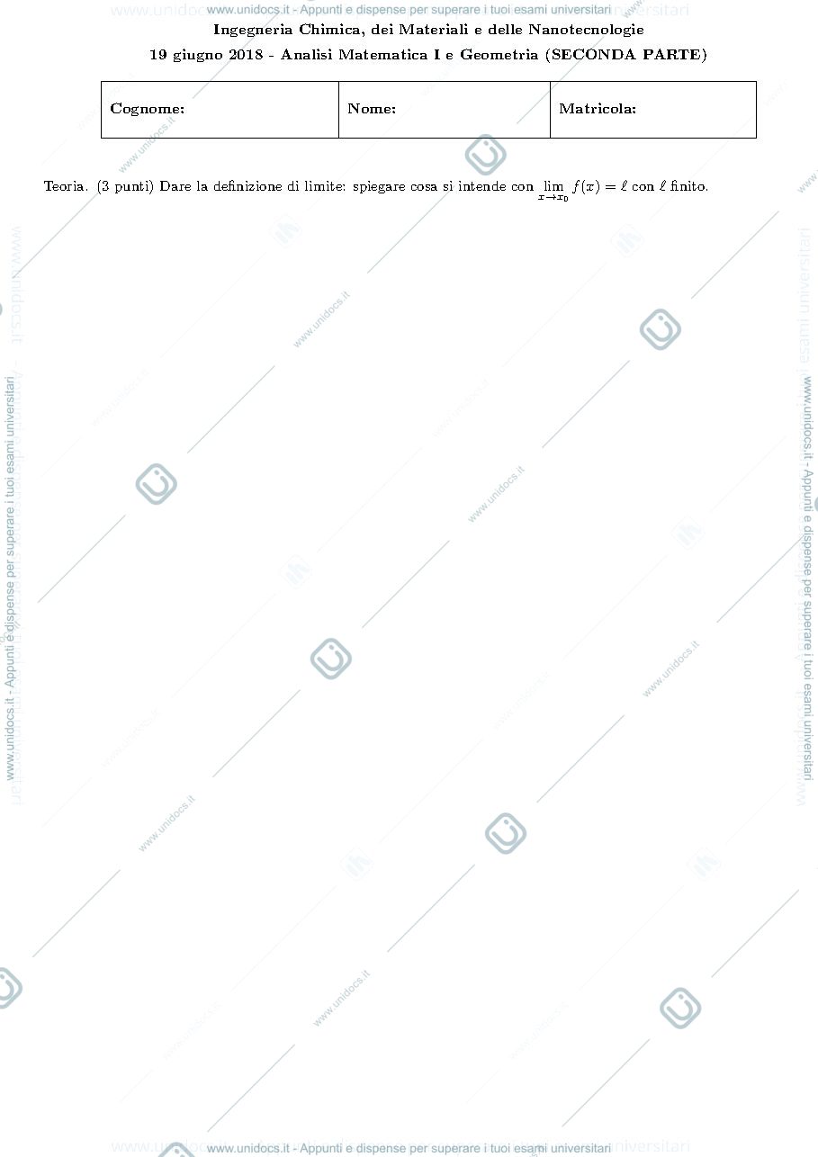Anteprima pagina 3 — esercizi per corso Analisi 1 prof.Pata