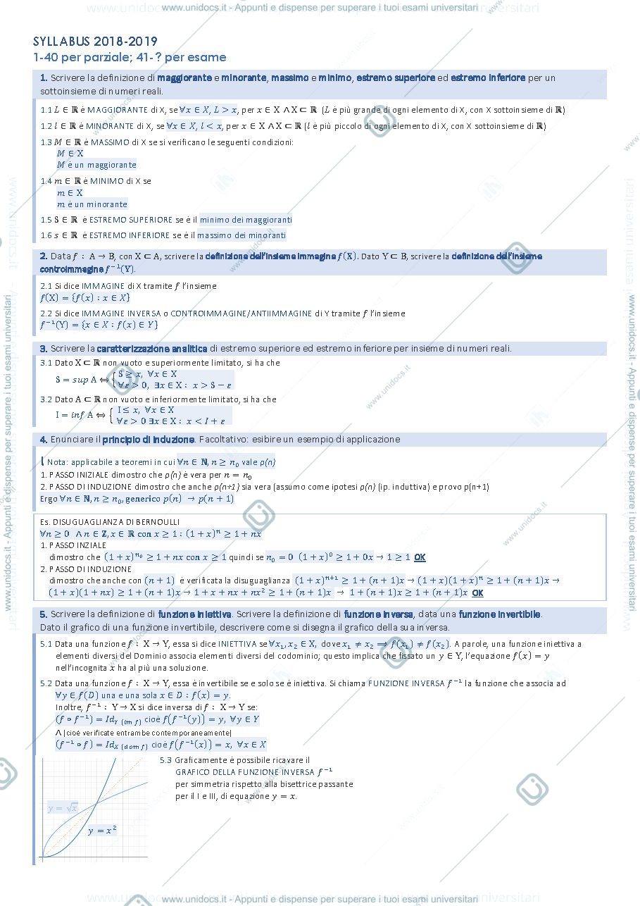 Anteprima pagina 1 — Syllabus Analisi 1