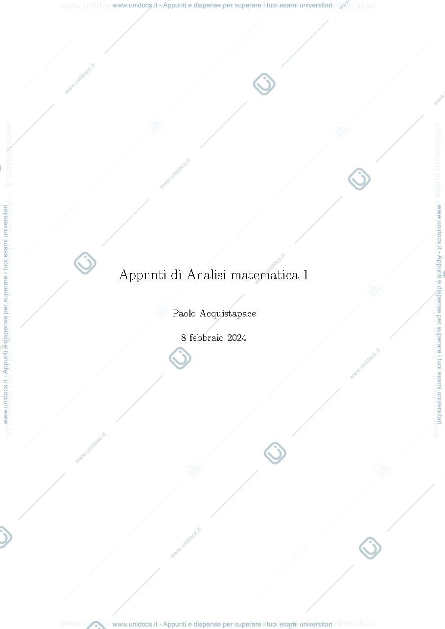 Anteprima pagina 1 — analisi 1