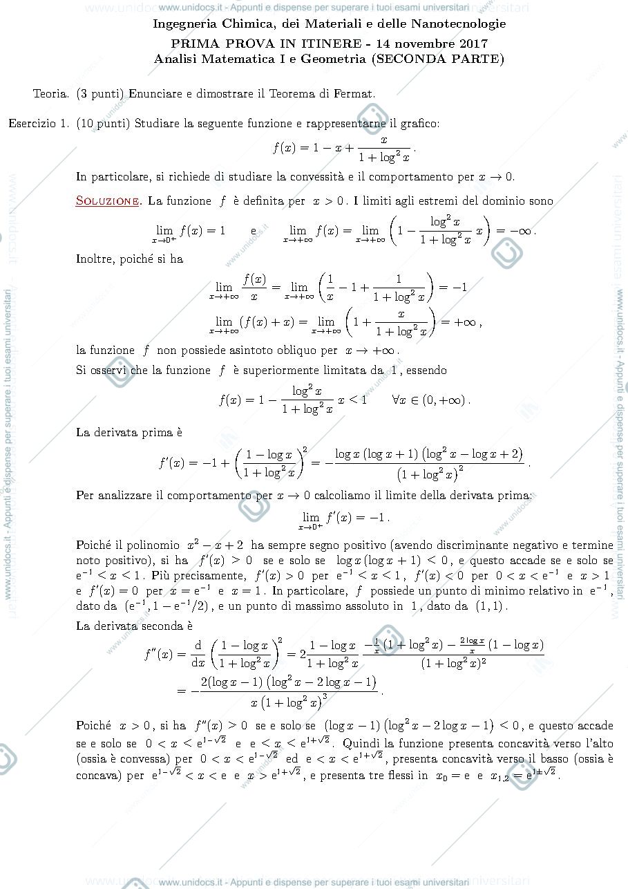 Anteprima pagina 2 — esercizi per corso Analisi 1 prof.Pata