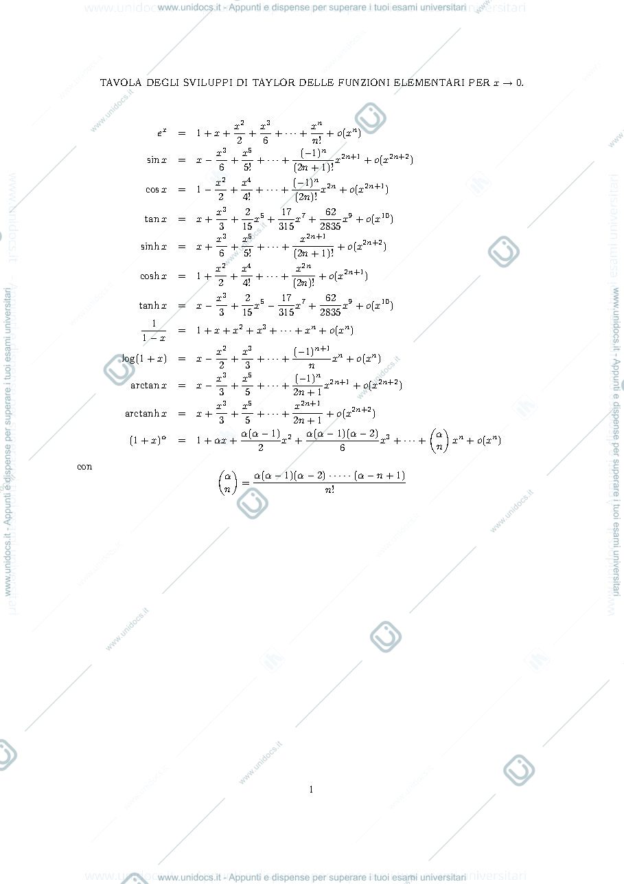 Anteprima pagina 1 — formulario analisi 1 