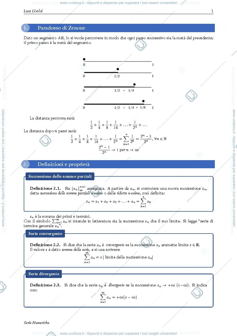 Anteprima pagina 2 — serie per corso prof.Pata