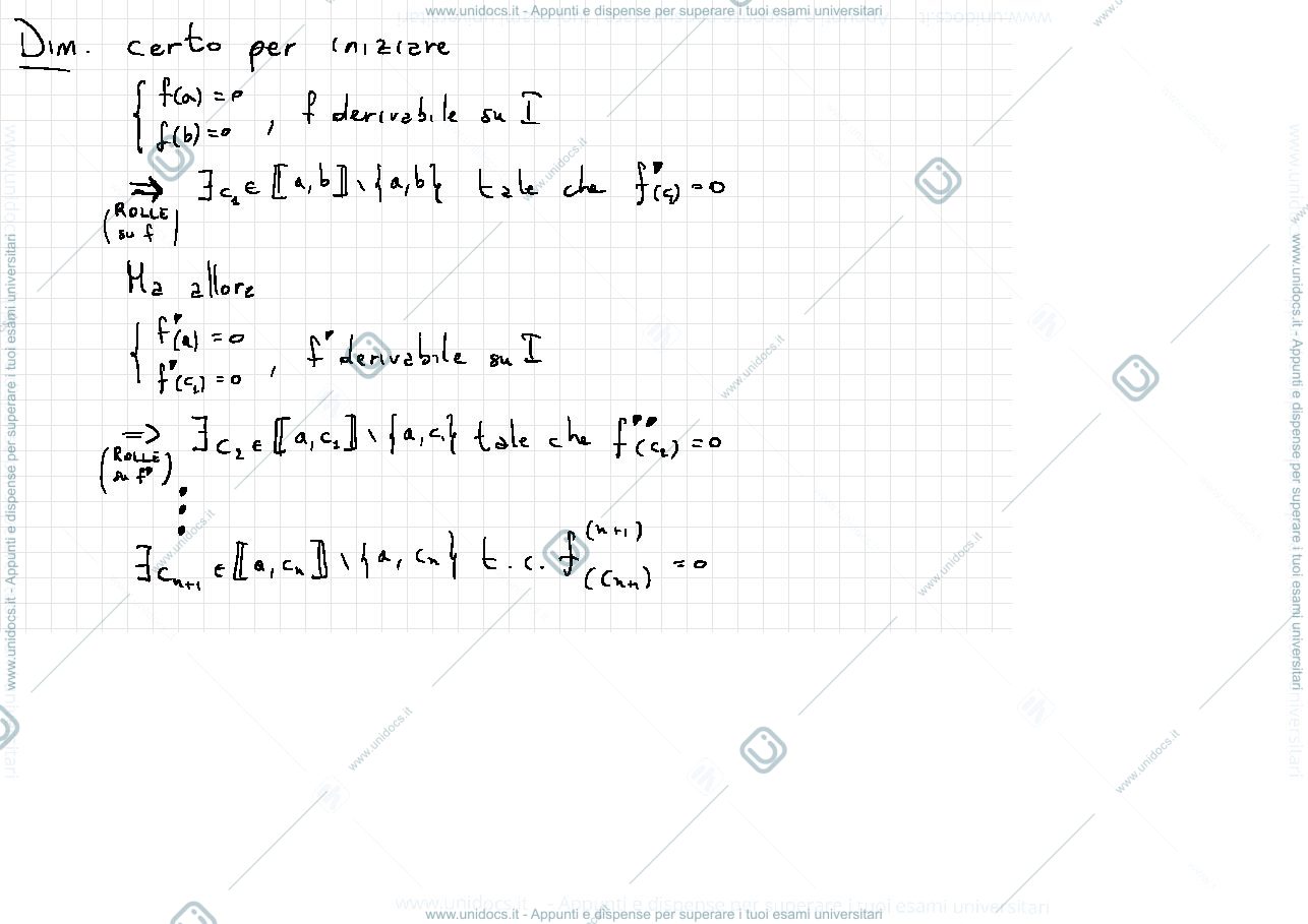 Anteprima pagina 2 — Dimostrazione Taylor Lagrange