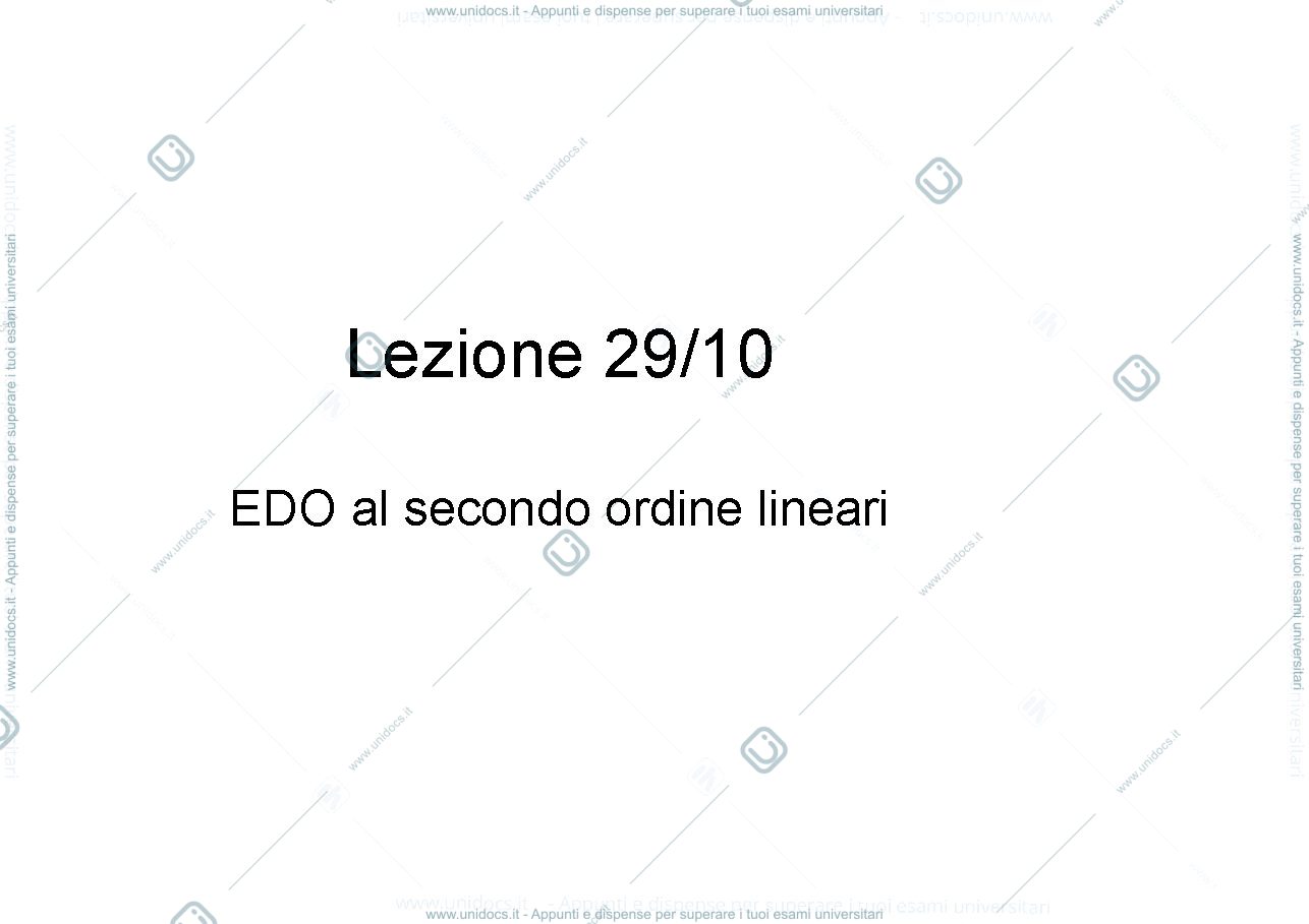 Anteprima pagina 1 — Lezione 11 lezioni 19-20 prof: Möseneder Frajria Pierluigi