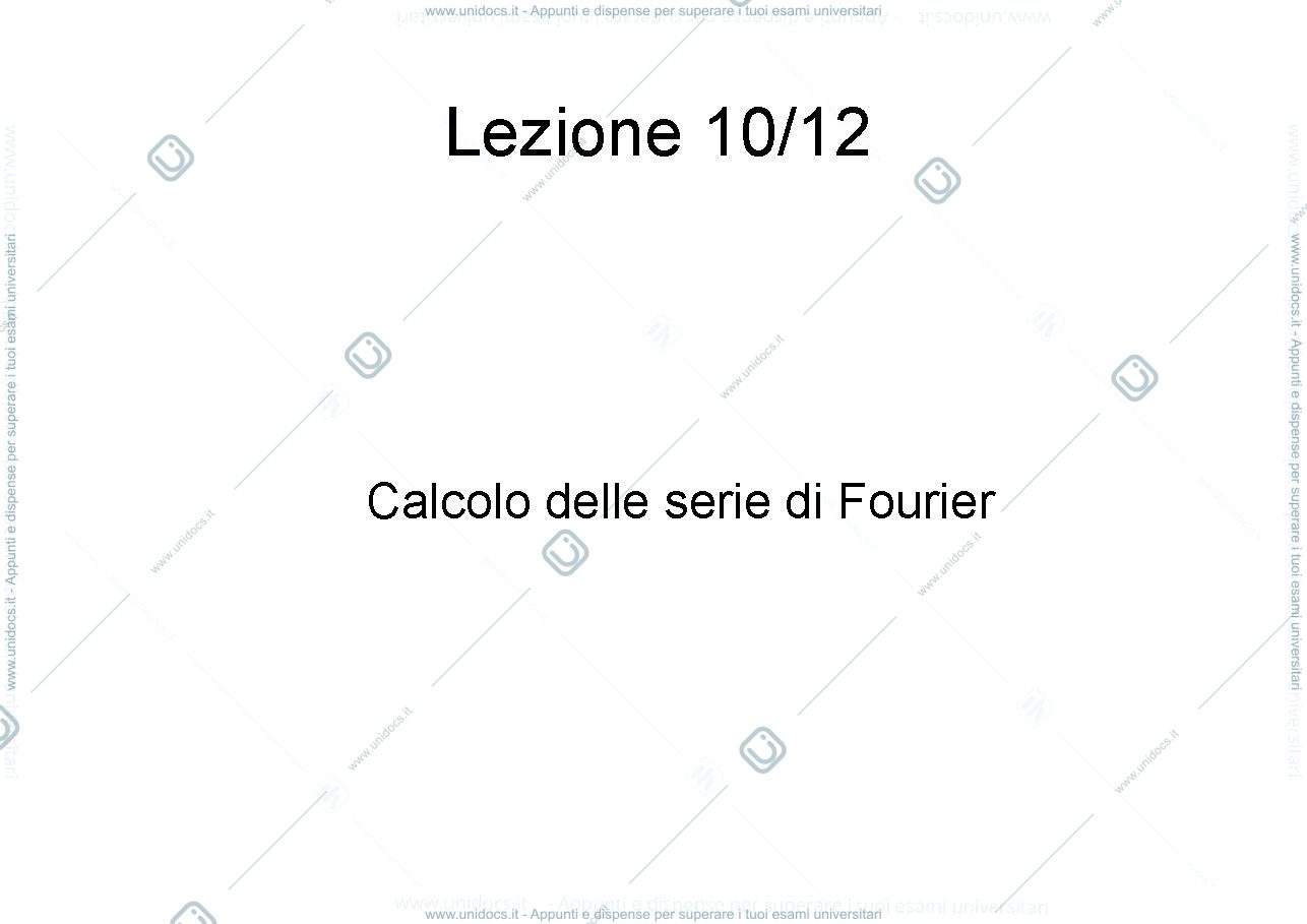Anteprima pagina 1 — Lezione 20 lezioni 19-20 prof: Möseneder Frajria Pierluigi