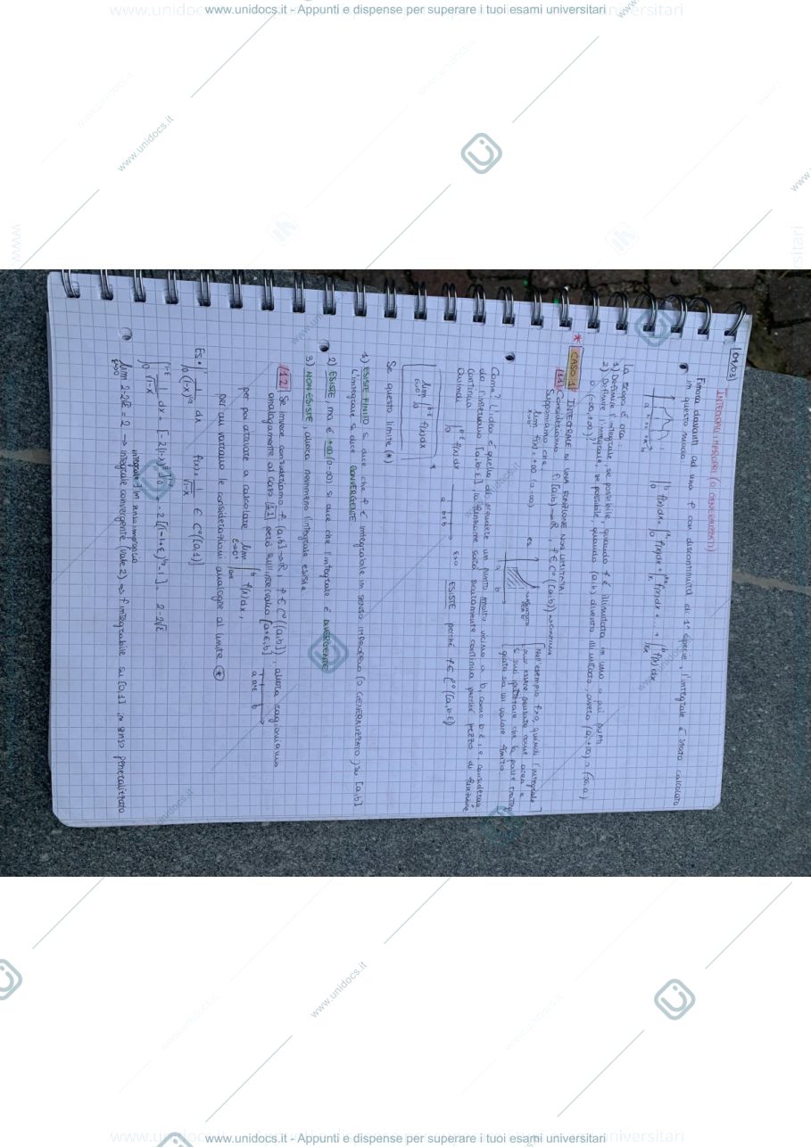 Anteprima pagina 1 — ANALISI MATEMATICA 2 