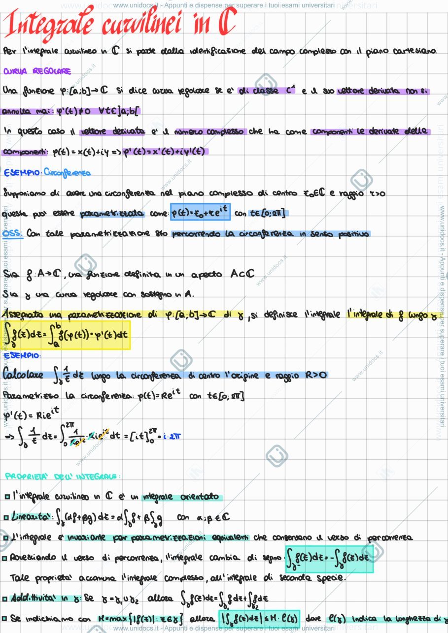 Anteprima pagina 1 — Appunti Analisi 2, parte 2