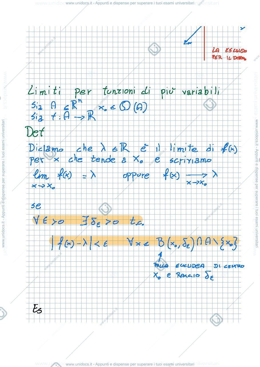 Anteprima pagina 2 — Appunti analisi B prime lezioni 