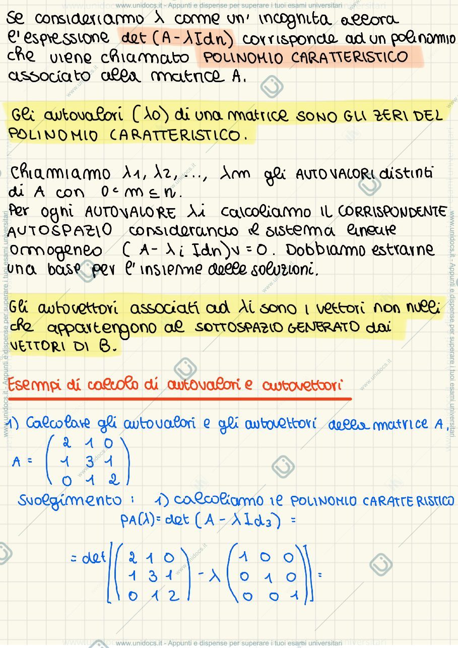 Anteprima pagina 3 — Autovalori eautovettori