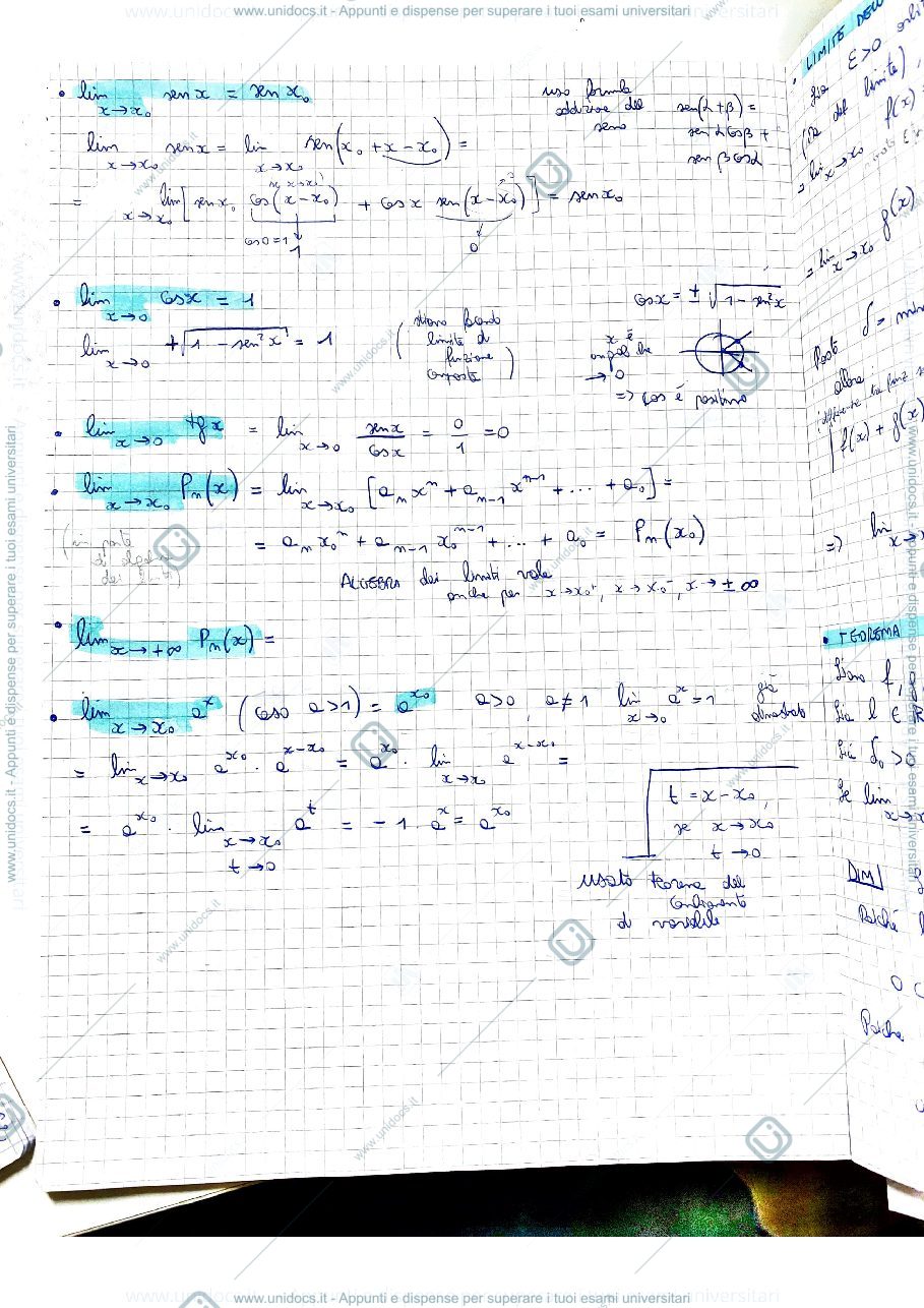 Anteprima pagina 2 — dimostrazioni da sapere per il secondo parziale