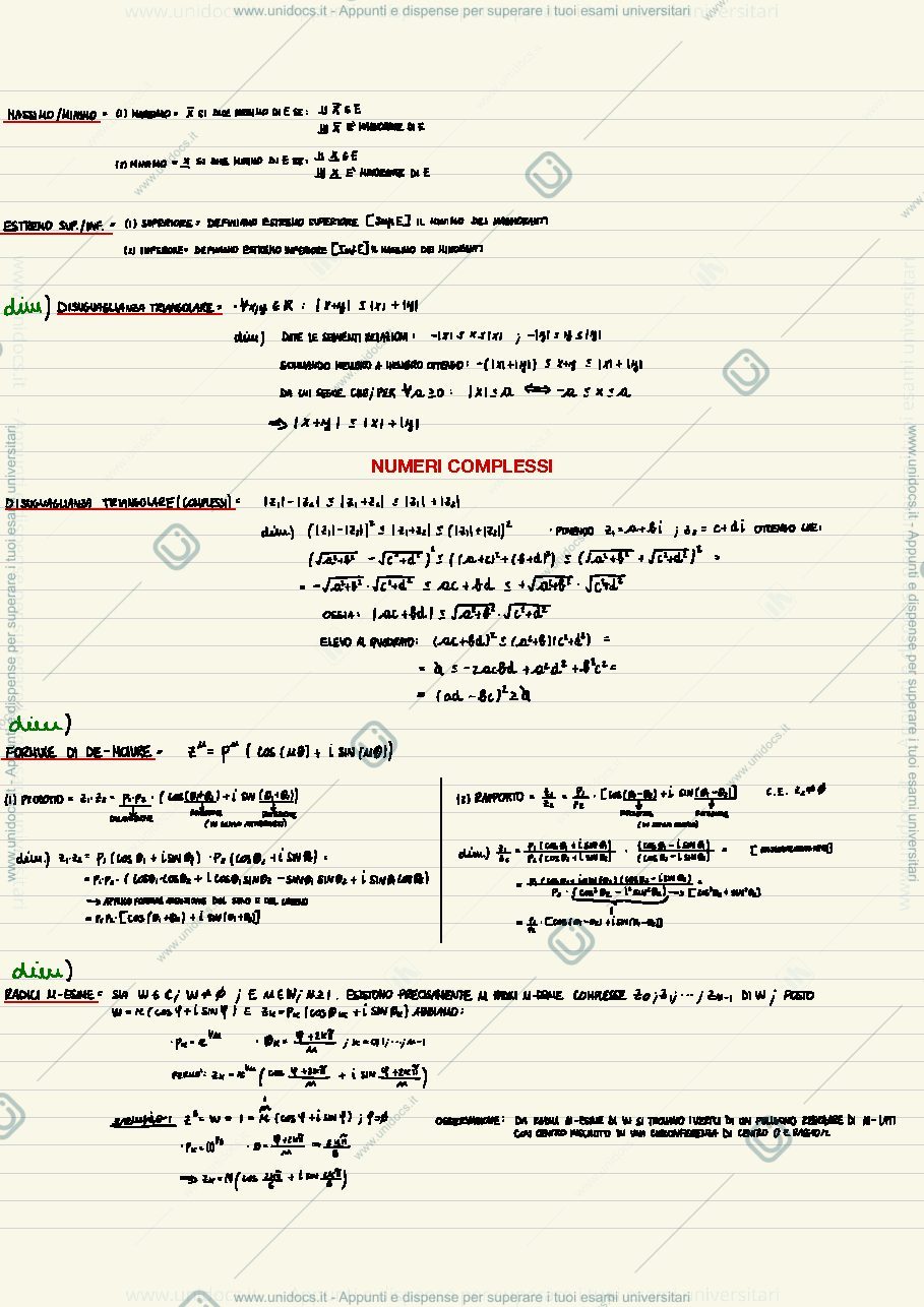 Anteprima pagina 2 — Analisi 1-Teoria