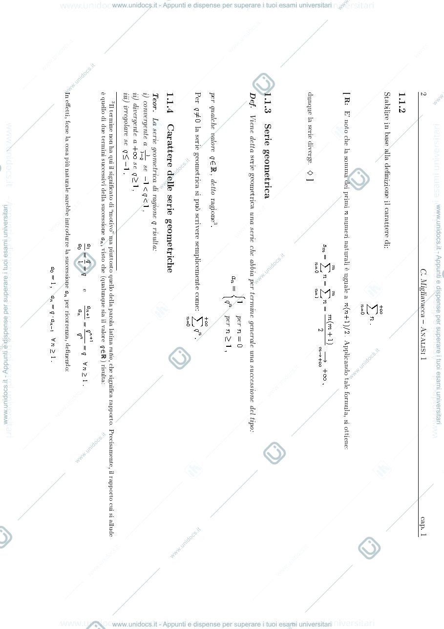 Anteprima pagina 2 — serie numeriche