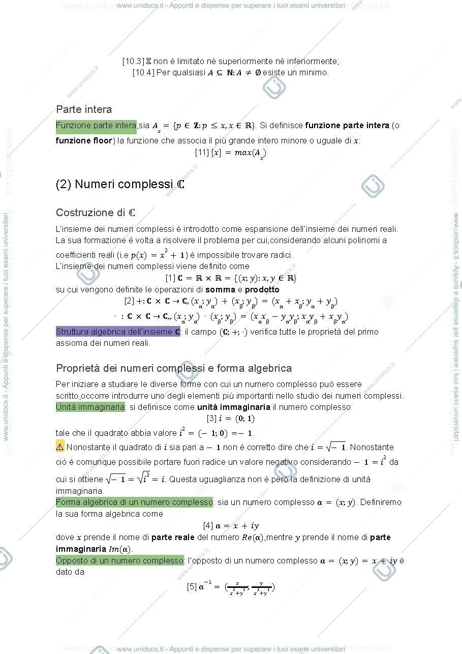 Anteprima pagina 3 — Riassunto Analisi 1 (Biagi)