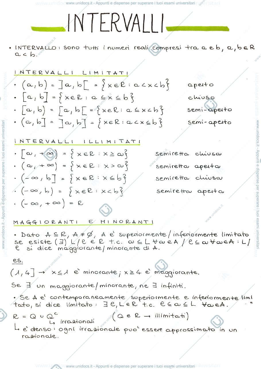 Anteprima pagina 1 — Intervalli