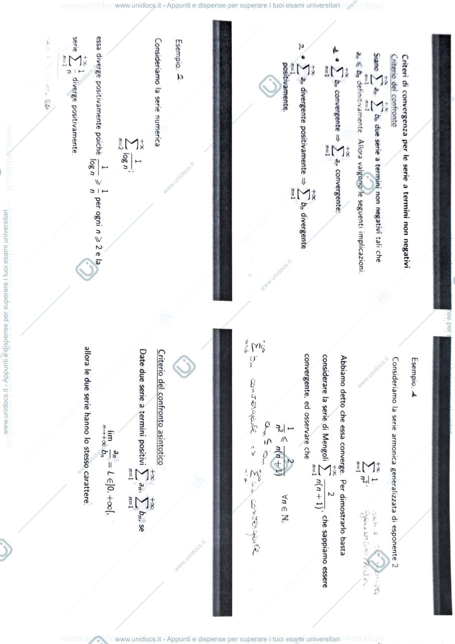 Anteprima pagina 1 — Slide Analisi I - Serie e Integrali