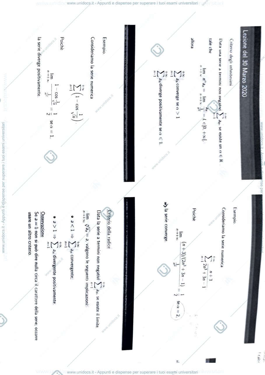 Anteprima pagina 3 — Slide Analisi I - Serie e Integrali