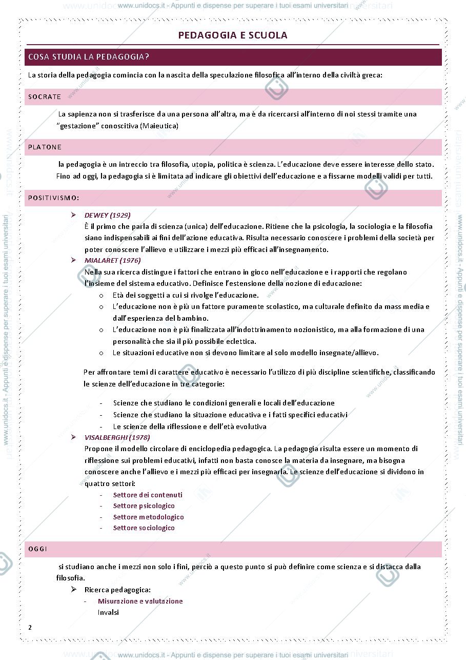 Anteprima pagina 2 — appunti di pedagogia sperimentale per i 24 CFU
