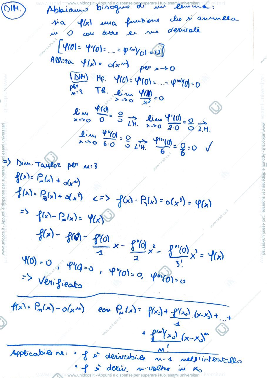 Anteprima pagina 3 — Domande d'esame Analisi I (seconda parte)